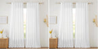 RYB HOME White Curtains Sheer by RYBHOME