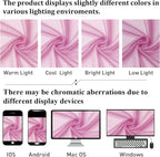 Lecloud Light Pink Sheer Curtains 63 Inch Length 2 Panels Set, Elegant Voile - Image 6