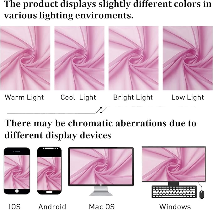 Lecloud Light Pink Sheer Curtains 36 Inch Length 2 Panels, Elegant Voile Cafe - Image 6