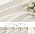 MIULEE Ivory Back Tab Blackout Curtains 90 Inches Long 2 Panels Set - Image 8