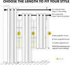 MIULEE Cream Blackout Curtains for Bedroom Living Room 63 Inches Long 2 Panels - Image 7