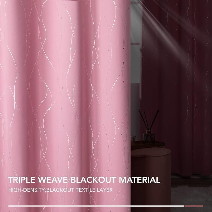 Deconovo Short Blackout Curtain, Thermal Insulated Soundproof Grommet Drapes - Image 9