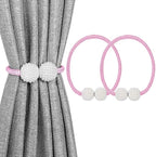 Melaluxe 2 Pack Magnetic Curtain Tiebacks, Decorative Curtain Holdbacks by Melaluxe