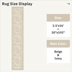 Runner Rug 2'6" x 16' Washable Non-Slip 2.5x16 ft Long Runner Rugs - Image 5