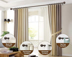KAMANINA Curtain Rods for Windows 48 to 84 Inch, Antique Bronze Heavy Duty - Image 4