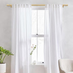 IFELS Heavy Duty Curtain Rods for Windows 28 to 48 Inch, 1 Inch Gold Curtain - Image 8