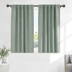 Pony Dance Short Black Out Curtain Panels by PONYDANCE