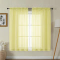 Gwine Sheer Curtains for Bedroom 54 inches Long by Gwine