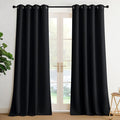 NICETOWN Room Darkening Draperies Curtains Panels, 2 Panels Black W52 x L90 by NICETOWN
