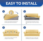 KEKUOU Stretch Oversized Sofa Slipcover 1 Piece Couch Sofa Cover Furniture - Image 6