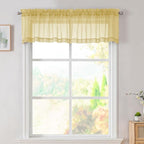 Simplebrand Yellow Valances 14 Inches Long by Simplebrand
