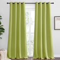 NICETOWN Fresh Green Blackout Curtains 96 inches Length by NICETOWN