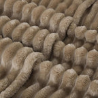 Tan Fleece Throw Blanket 108”×90” - Image 6