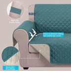 U-NICE HOME Large Sofa Cover Reversible Couch Cover - Image 3