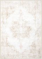 Area Rug 10x14 Vintage Rugs: Large Washable Living Room Rug Retro Medallion - Image 9