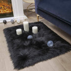 Ashler Faux Fur Rug, Fluffy Shaggy Area Rug Ultra Soft 2 x 2.9 Feet Rectangle - Image 4