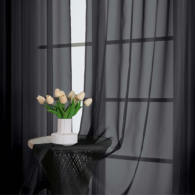 Chyhomenyc Black Sheer Valances - Image 8