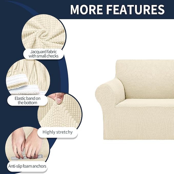 2025 New Stretch Loveseat Sofa Slipcovers Couch Cover - Image 5