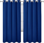 LEMOMO Blackout Curtains 52 x 72 inch/Royal Blue Curtains Set of 2 - Image 2