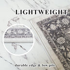 Hallway 4x8 Washable Runner Rug: Oriental Stain Resistant Entryway Kitchen Rug - Image 6