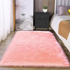 Latepis 3x4 Area Rug, Faux Fur Sheepskin Rug by Latepis