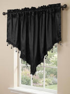 Molaxhome Swag Curtain 51 inch Length Rod Pocket Scalloped Curtain Valance - Image 9