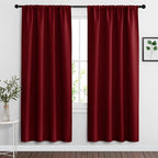 RYB HOME Blackout Curtains for Bedroom Living Room 63 inches Long, Thermal by RYBHOME