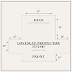 Great Bay Home Velvet Loveseat Cover - Image 5