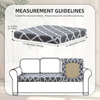 8Pcs Stretch Patio Cushion Covers, Outdoor Couch Covers Replacement, Outdoor - Image 2