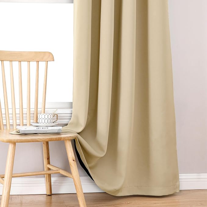 ChrisDowa 100% Blackout Curtains 84 inch Long - Image 6