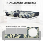 8Pcs Outdoor Cushion Covers, Patio Cushion Covers, Stretch Elastic Slipcovers - Image 2