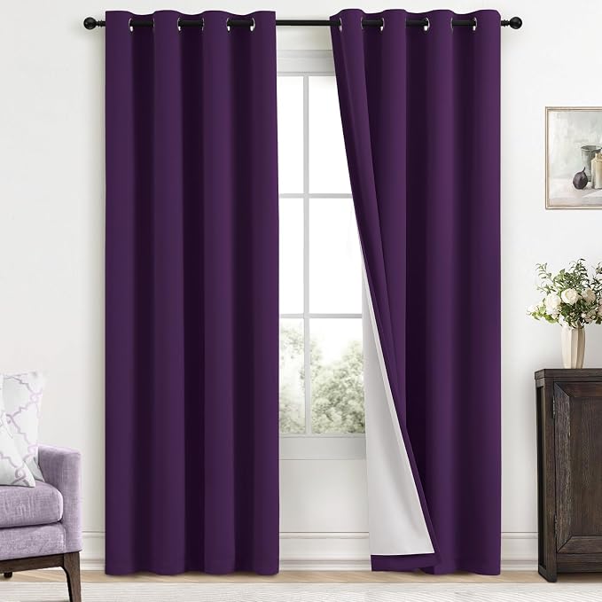 Yakamok Room Darkening 100% Blackout Curtains Grommet Window Treatments by Yakamok