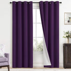 Yakamok Room Darkening 100% Blackout Curtains Grommet Window Treatments by Yakamok