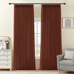 IVAPUPU Pinch Pleated Linen Curtains 96 Inches Long by IVAPUPU
