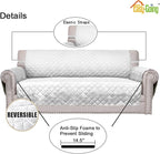 Easy-Going 4 Seater Sofa Slipcover Reversible Sofa Cover Water Resistant Couch - Image 3