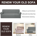 U-NICE HOME Oversized Stretch Loveseat Couch Cover Sofa Covers Washable Sofa - Image 5