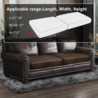 Leather Look Couch Cushion Covers Sofa Seat Slipcovers Sets Couches Furniture - Image 3