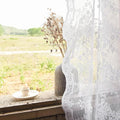 YJ YANJUN Vintage Lace Curtains 54 Inches Length- Victorian Floral Pattern by YJYANJUN