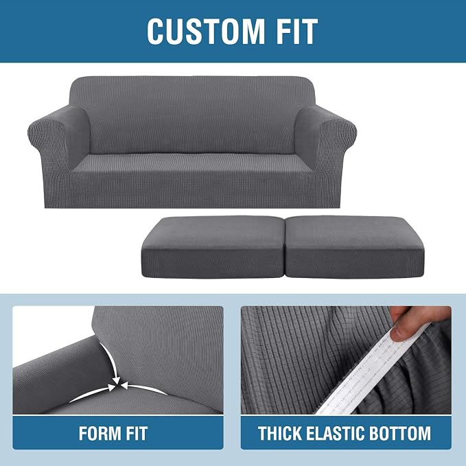 H.VERSAILTEX 3 Piece Stretch Sofa Covers - Image 4