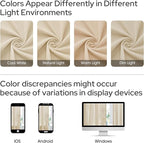 HOMEIDEAS Non-See-Through Beige Privacy Sheer Curtains, 52 X 96 Inches Long 2 - Image 9