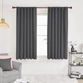 Deconovo Blackout Curtains, Thermal Insulated, W52 x L45 2 Panels, Back Tab by Deconovo