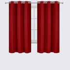 LEMOMO Red Blackout Curtains 42 x 63 Inch/Red Curtains Set of 2 Panels/Room - Image 2