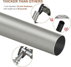 KAMANINA 1 Inch Curtain Rod Telescoping Single Drapery Rod 28 to 48 Inches - Image 6