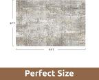 6 x 9 Area Rugs for Living Room, Machine Washable Non Slip Rug Ultra Soft Low - Image 2
