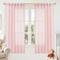 LAMIT Sheer Linen Curtains 63 Inch by LAMIT