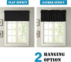 H.VERSAILTEX Blackout Valances for Windows, 4 Panels 52" W x 18 - Image 6