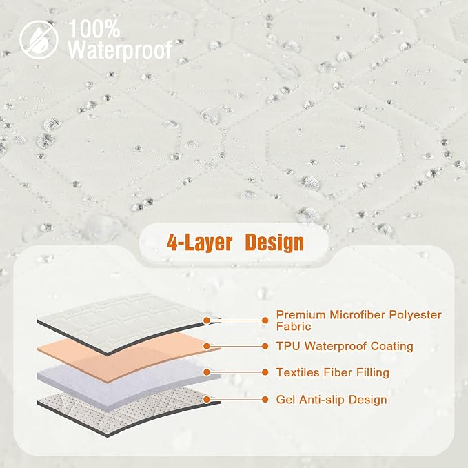 VANSOFY Waterproof Recliner Couch Covers, Sofa Covers 1-Piece Washable - Image 6