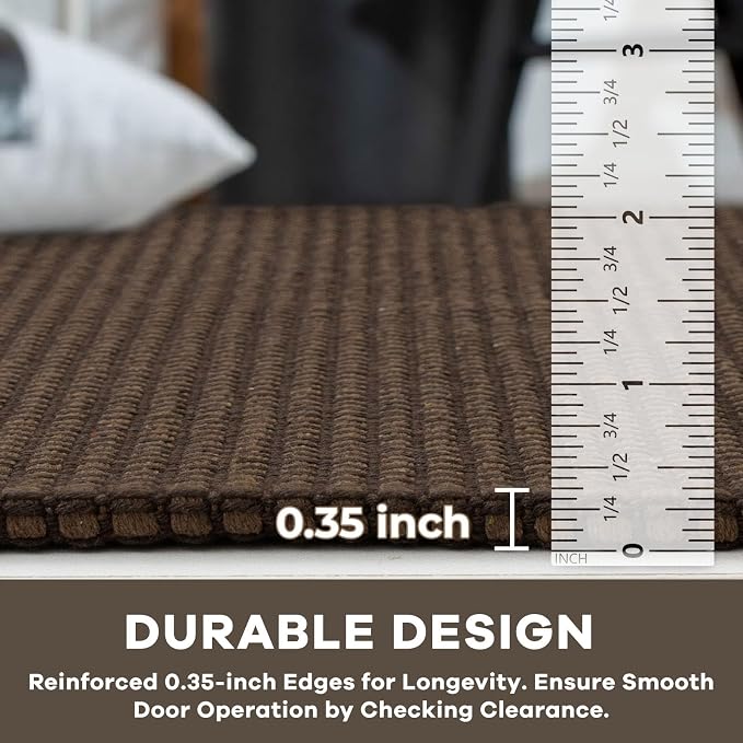 KOZYFLY Washable Area Rug 4x6 ft Non Slip Rubber Backed Living Room Rugs - Image 4