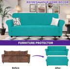 ZNSAYOTX Oversized Super Stretch Couch Cover, New Striped Sofa Covers - Image 3