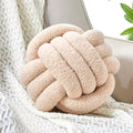 Uvvyui Knot Pillow Ball, Soft Home Decorative Round Throw Pillow, Handmade by Uvvyui